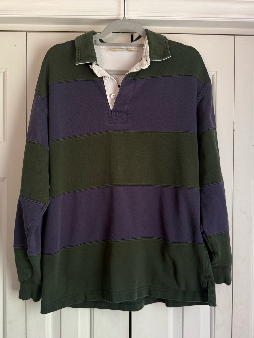 L. L. Bean Men’s Vintage Heavyweight long-sleeve rugby shirt Size Medium